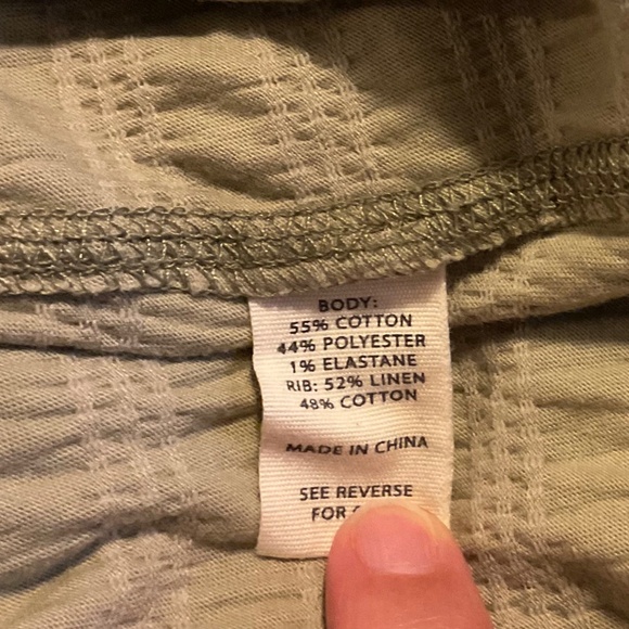 Gilded Intent Textured Light Olive Tee, Size Small - Picture 5 of 5